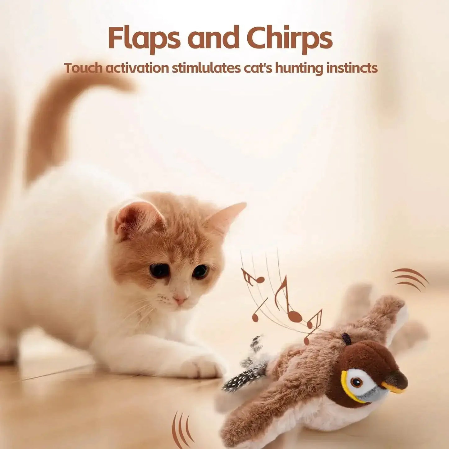 Liora Pets Flapping Bird Toy